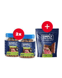 SIMPLY FROM NATURE Smart Bites recompensa cu vita 2 x 130 g + snack GRATIS