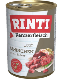 RINTI Kennerfleisch Rabbit conserva hrana caini 400 g cu iepure