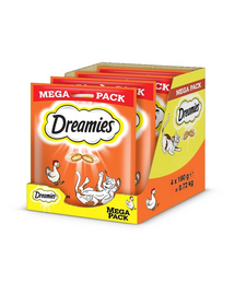DREAMIES Mega Pack 4x180 g snack cu pui pentru pisici