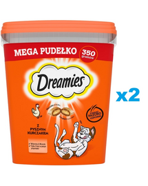 DREAMIES Mega cutie recompense pisici 2x350 g cu pui