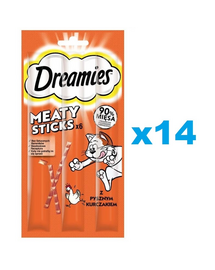 DREAMIES Meaty Sticks cu pui pentru pisici 14x30 g