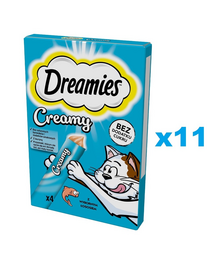 DREAMIES Creamy snack cremos pentru pisici 44x10 g cu somon