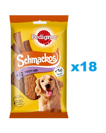 PEDIGREE Schmackos Multi Mix 18x86 g recompense cu vita pentru caini
