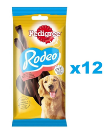 PEDIGREE Rodeo 12x122 g Set batoane pentru caine, cu vita