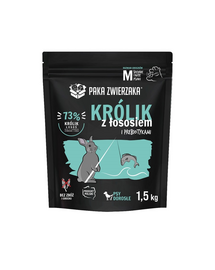 PAKA ZWIERZAKA Seventh Heaven Hrana pentru caini de talie medie, cu iepure si somon 1,5kg