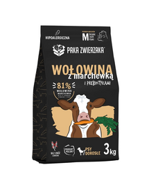 PAKA ZWIERZAKA Seventh Heaven hrana pentru caini M 3kg vita si morcovi