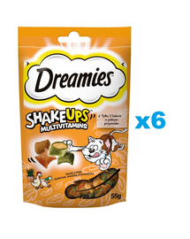 DREAMIES ShakeUps Multivitamins 6x55g recompense pisici