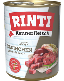 RINTI Kennerfleisch Rabbit 800 g conserva hrana umeda caini