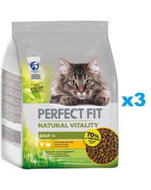 PERFECT FIT Natural Vitality 3x2,4 kg hrana pui si curcan pentru pisica adulta