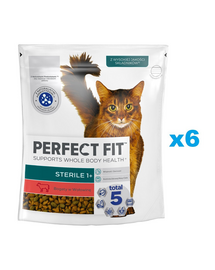 PERFECT FIT Sterile 1+ 6x750 g Hrana cu vita pentru pisici sterilizate