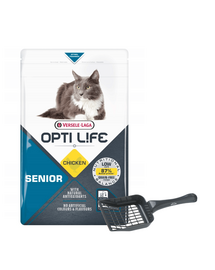 VERSELE-LAGA Opti Life Cat Senior Chicken 2.5 kg hrana pisica senior + lopatica litiera GRATIS