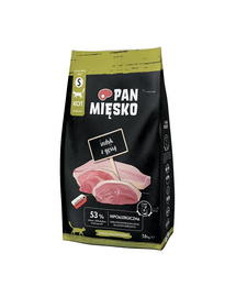 PAN MIĘSKO mancare pentru pisici S 1,6 kg curcan si gasca