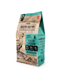 WIEJSKA ZAGRODA Mancare cu pui si somon pentru pisoi 5 kg