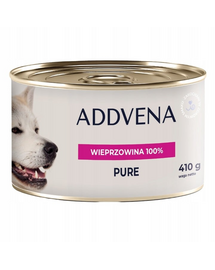 ADDVENA Moist Pure 100% cu porc 410 g hrana monoproteica pentru caini
