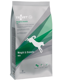 TROVET Weight & Diabetic WRD 12,5 kg hrană dietă câini cu obezitate și diabet