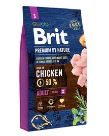BRIT Premium By Nature Adult Small S Hrana uscata pentru caini adulti de talie mica 8 kg