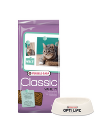 VERSELE-LAGA Classic Cat Variety Hrana pisici 10 kg + bol pentru pisica GRATIS