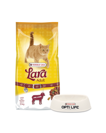 VERSELE-LAGA Lara Adult Lamb cu miel pentru pisica 10 kg + Bol GRATIS