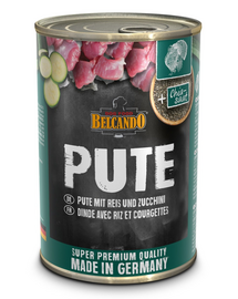 BELCANDO Super Premium hrana umeda caini, cu curcan si orez 400 g