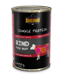 BELCANDO Single Protein hrana umeda pentru caini, cu vita, 400 g