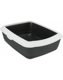 TRIXIE Classic litiera pentru pisici gri inchis/alb 37x15x47 cm