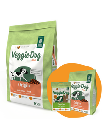 GREEN PETFOOD VeggieDog Origin hrana pentru caini cu linte 10kg + 900g & Denties GRATIS