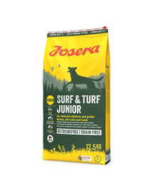 Hrana catei JOSERA Surf Turf Junior 12,5 kg cu somon si miel, fara cereale
