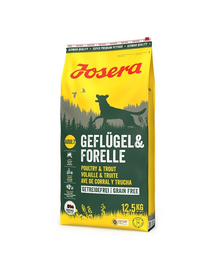 Sac JOSERA Geflügel Forelle 12,5 kg hrana pentru caini activi, fara cereale