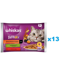 Plicuri WHISKAS pentru pisici Adult 52x85g Rural Flavours miel, pui si morcovi, carne de vita si pasare