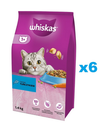 WHISKAS Adult 6x1,4 kg hrana cu ton pentru pisica adulta