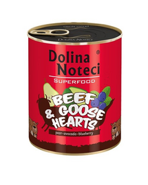 DOLINA NOTECI Premium SuperFood inimi de vită și gâscă 800 g