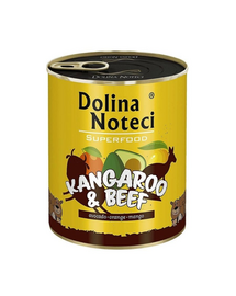 DOLINA NOTECI Premium SuperFood cangur și vită 800 g