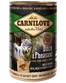 CARNILOVE Wild Meat Duck&Pheasant rață și fazan 400 gr