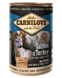 CARNILOVE Wild Meat Salmon&Turkey somon și curcan 400 gr