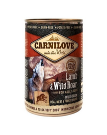 CARNILOVE Wild Meat Lamb&Wild Boar miel și misteț 400 gr