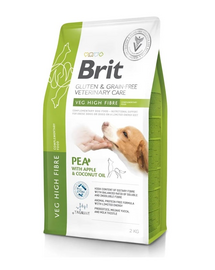 BRIT Veterinary Care Dog Gluten Grain free Veg Fibre Complemantary Food 2 kg hrana complementara pentru caini, continut ridicat de fibre