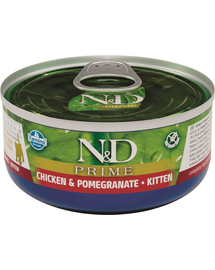 FARMINA N&D PRIME Kitten Chicken&Pomegranate conserva hrana pisoi, femele gestante 70 g