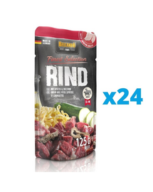 BELCANDO Finest Selection hrana umeda pentru caini, cu vita, taitei de casa si dovlecei 24x125 g