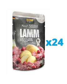 BELCANDO Finest Selection hrana umeda caini adulti, cu miel si merisoare 24x300 g