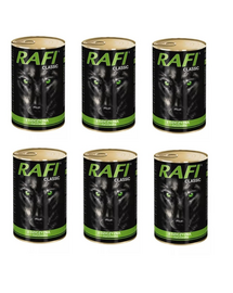 DOLINA NOTECI Rafi Classic hrana umeda caini adulti, cu carne de vanat 1240 g x 6 buc.
