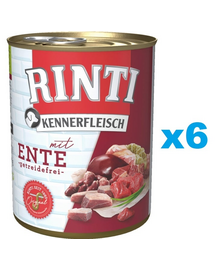 RINTI Kennerfleisch Duck cu rata 6x400 g conserve hrana caini