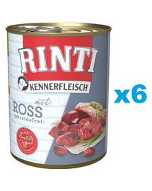RINTI Kennerfleisch Horse carne de cal 6x400 g hrana caine
