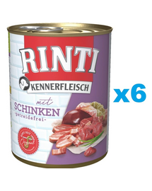 RINTI Kennerfleisch Ham cu sunca 6x800 g hrana umeda caine