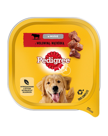 PEDIGREE Adult Hrana umeda pentru caini cu carne de vita si ficat in mousse 300 g