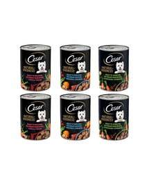 CESAR Hrana umeda pentru caini adulti, mix carne si legume 6x400g