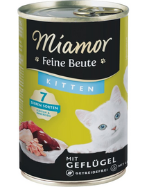 MIAMOR Feine Beute Kitten Poultry Conserva hrana pisoi, cu pasare 400g