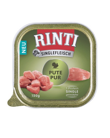 RINTI Singlefleisch Turkey Hrana umeda pentru caini, cu curcan 150g