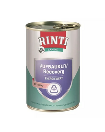RINTI Canine Recovery beef 400 g hrana umeda caini, cu vita