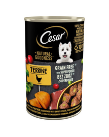 CESAR Hrana umeda pentru caini adulti, cu miel, morcovi si spanac  400g