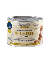 SANABELLE Duck&Chicken 195 g pate pentru pisici adulte, pui si rata